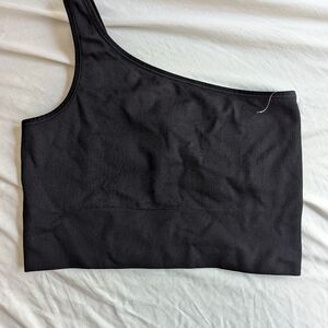 Athleta Ribbed One-Shoulder Bra